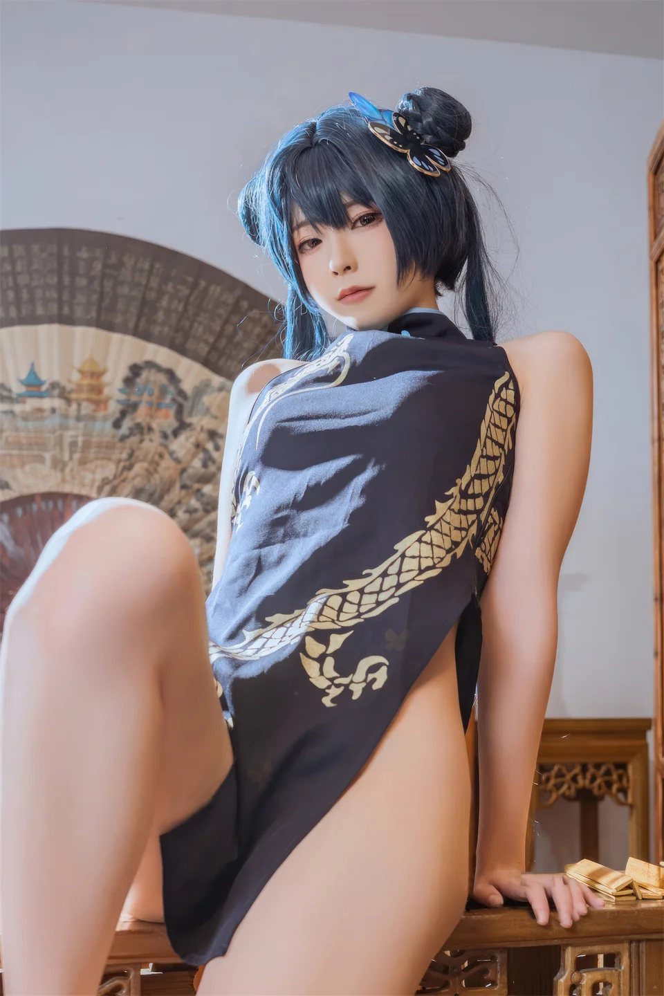 Quan冉有点饿 - 旗袍 妃咲 [62P] 20241003-231257(6).webp