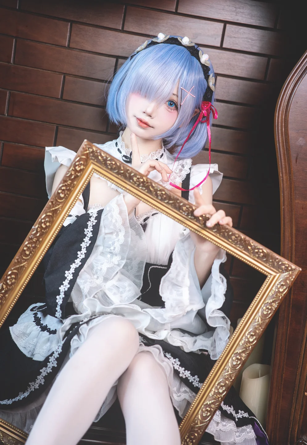 SASA小麋鹿 - 蕾姆 [18P]  tg@simisebaisi12.webp