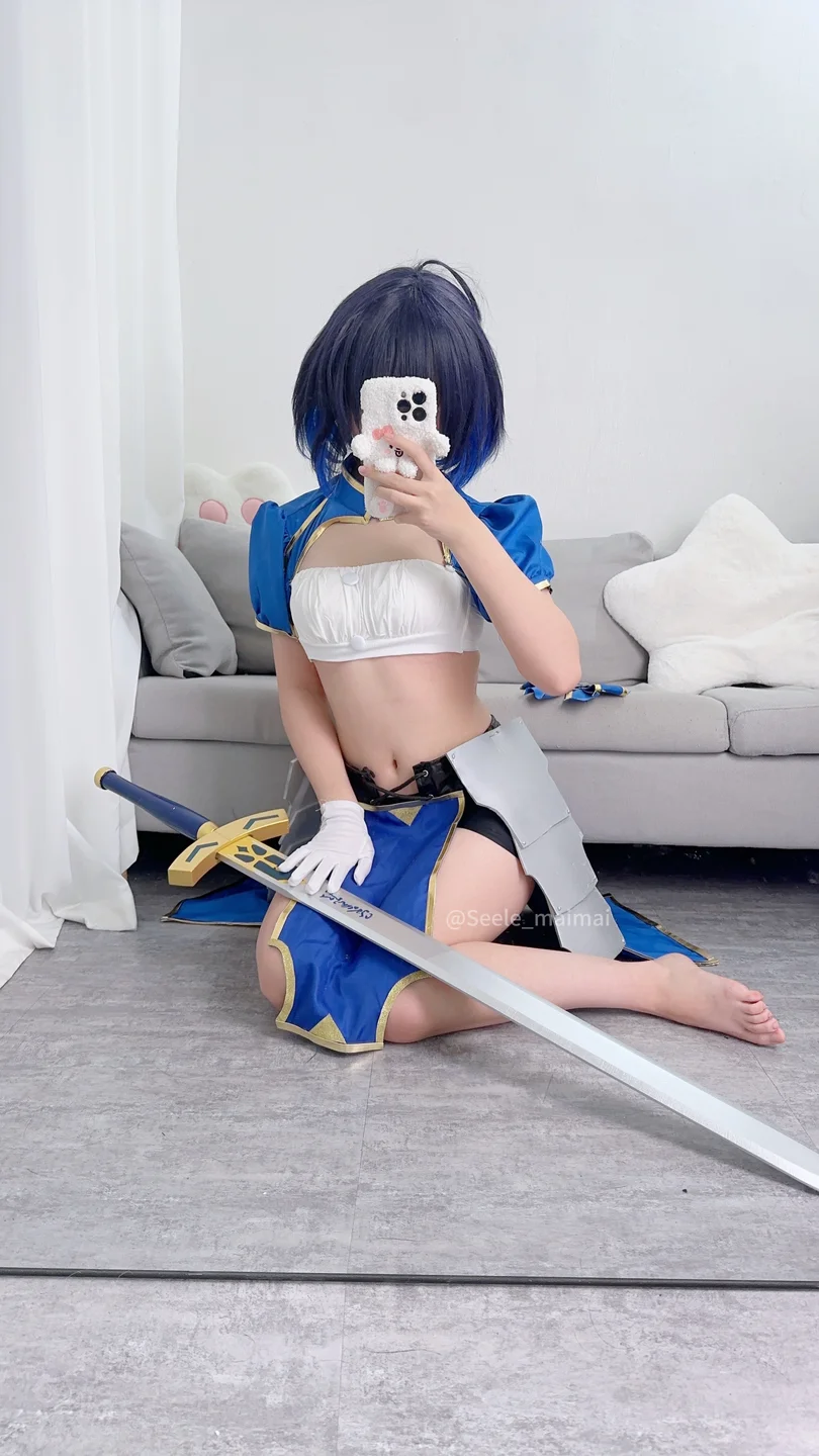 Seele麦麦 No.10 – 崩坏学园2 saber希儿 [41P-149MB] 【丝足阁写真】006.webp