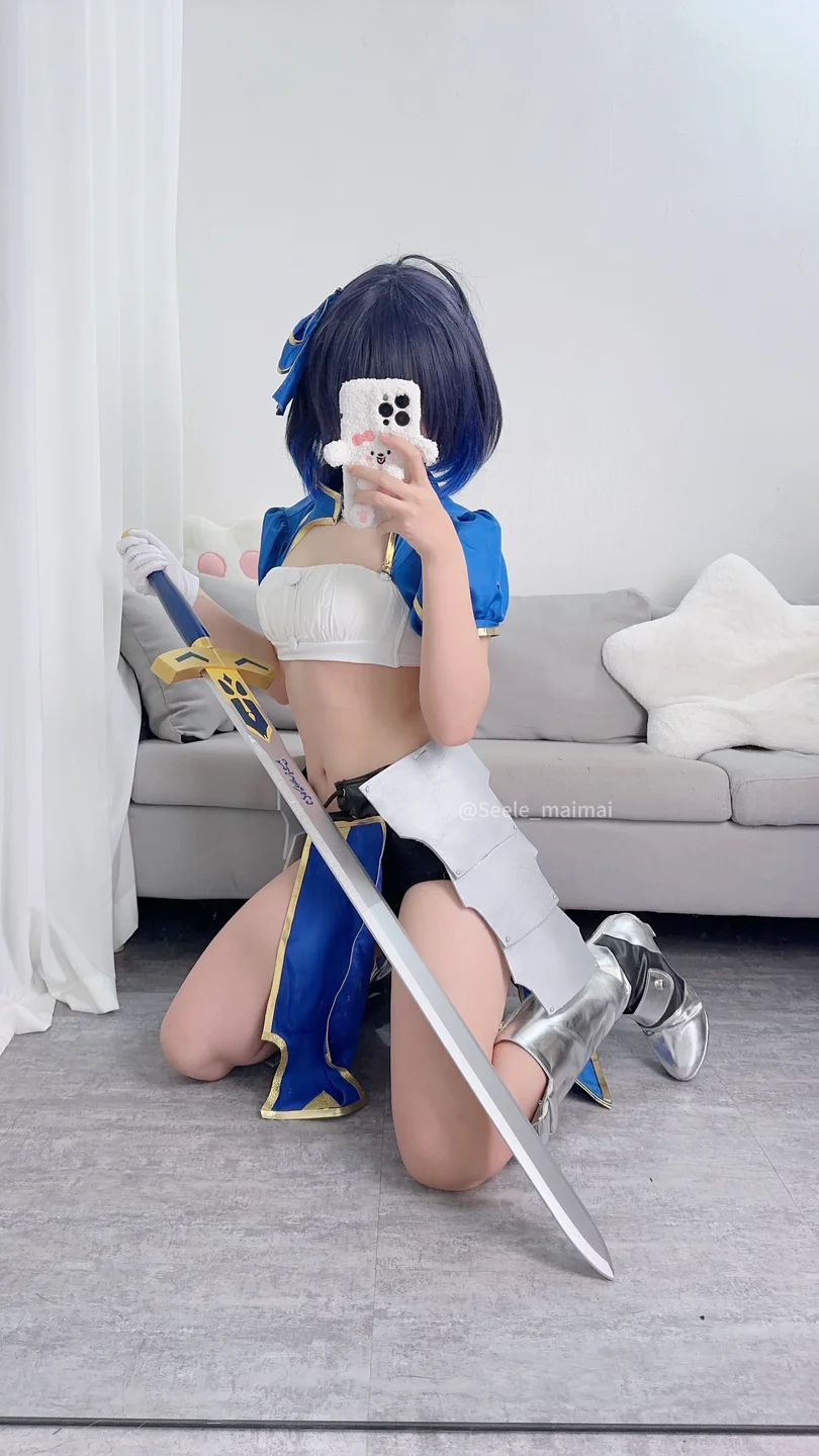 Seele麦麦 No.10 – 崩坏学园2 saber希儿 [41P-149MB] 【丝足阁写真】012.webp