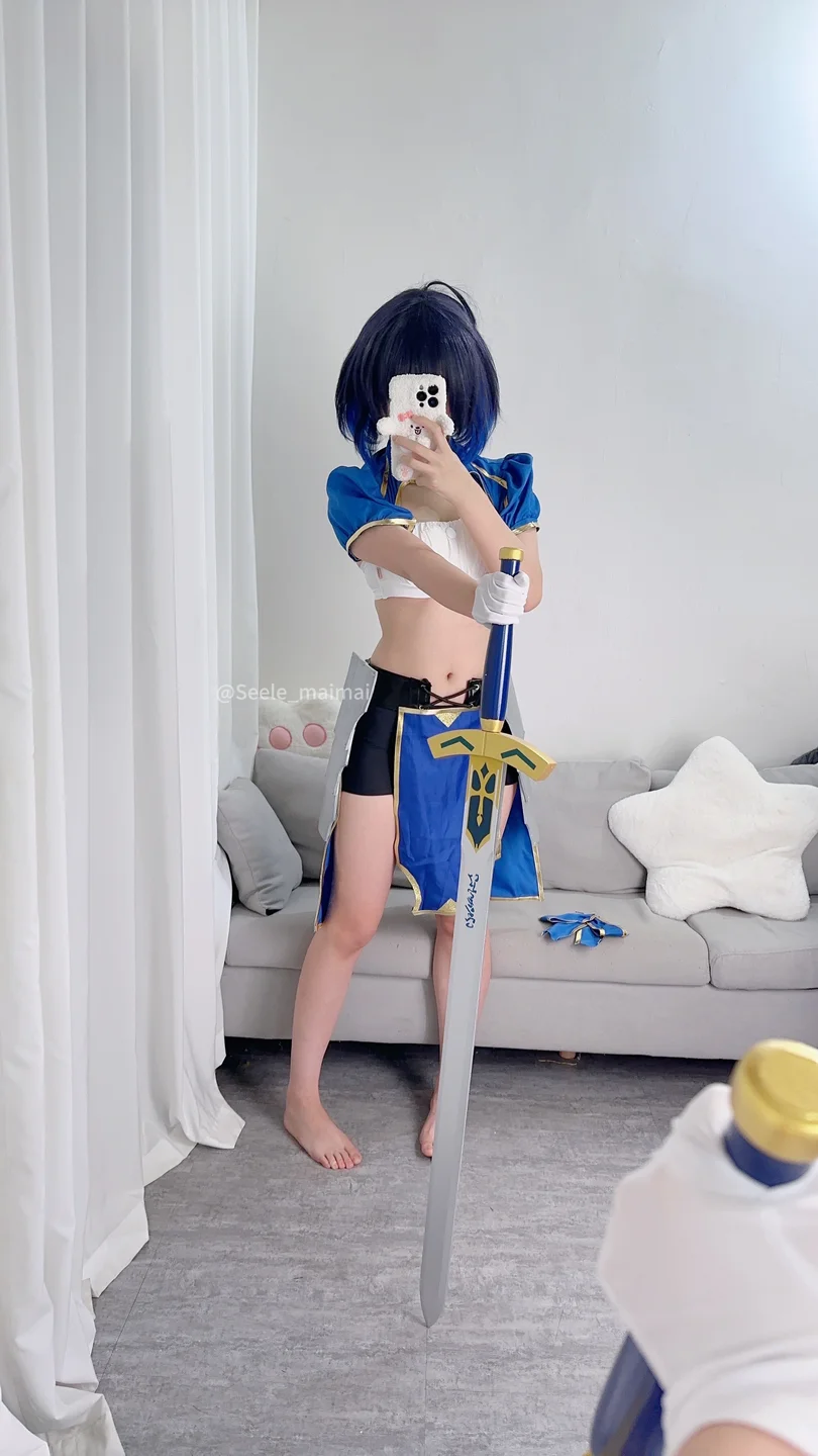 Seele麦麦 No.10 – 崩坏学园2 saber希儿 [41P-149MB] 【丝足阁写真】017.webp