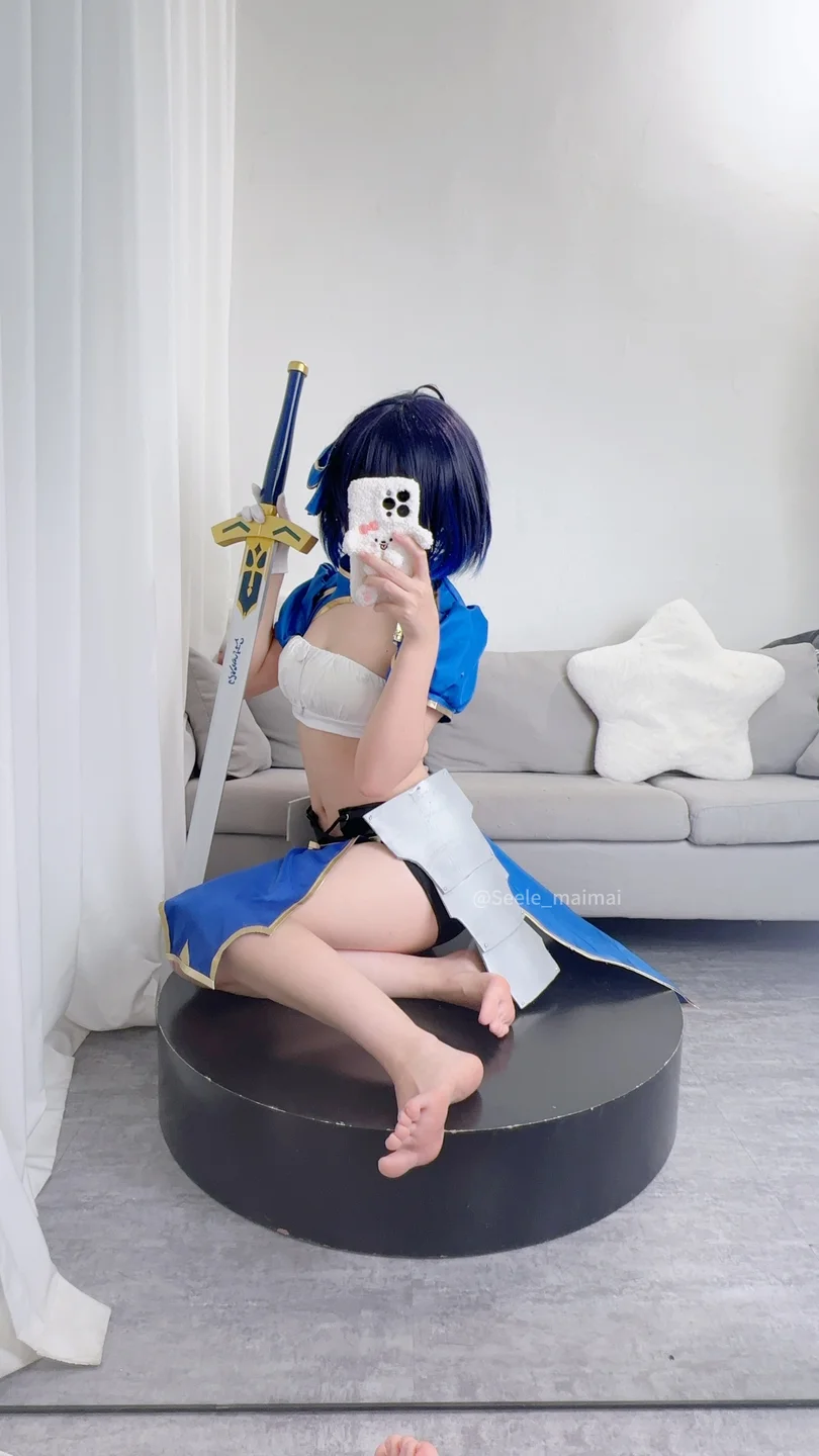 Seele麦麦 No.10 – 崩坏学园2 saber希儿 [41P-149MB] 【丝足阁写真】024.webp
