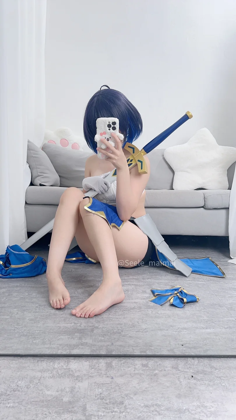 Seele麦麦 No.10 – 崩坏学园2 saber希儿 [41P-149MB] 【丝足阁写真】033.webp