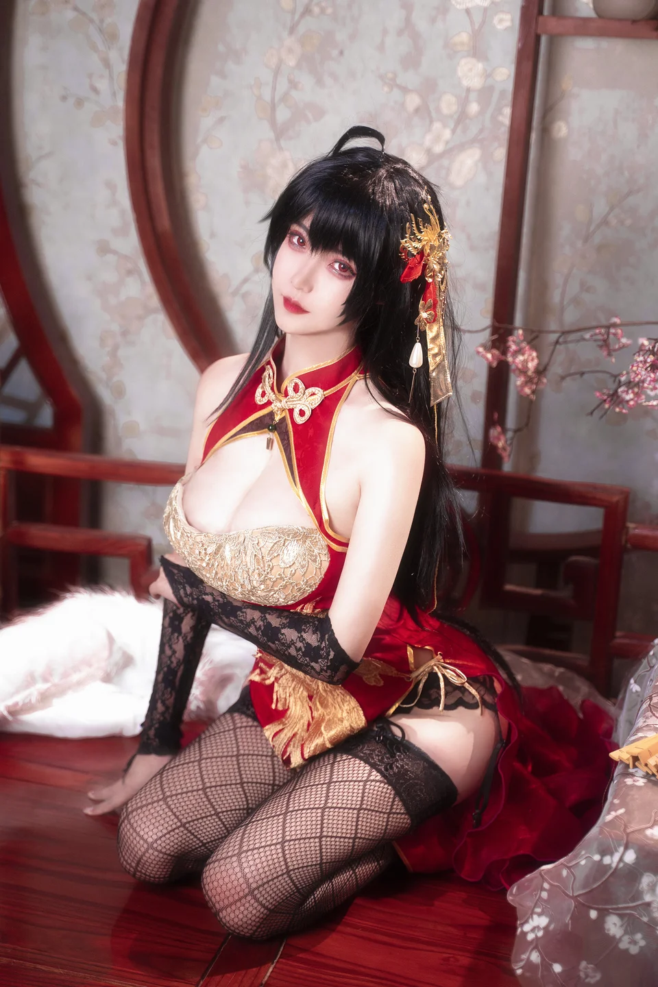 Seya狮砸 - 碧蓝航线 大凤 旗袍 [14P-149MB] 003.webp