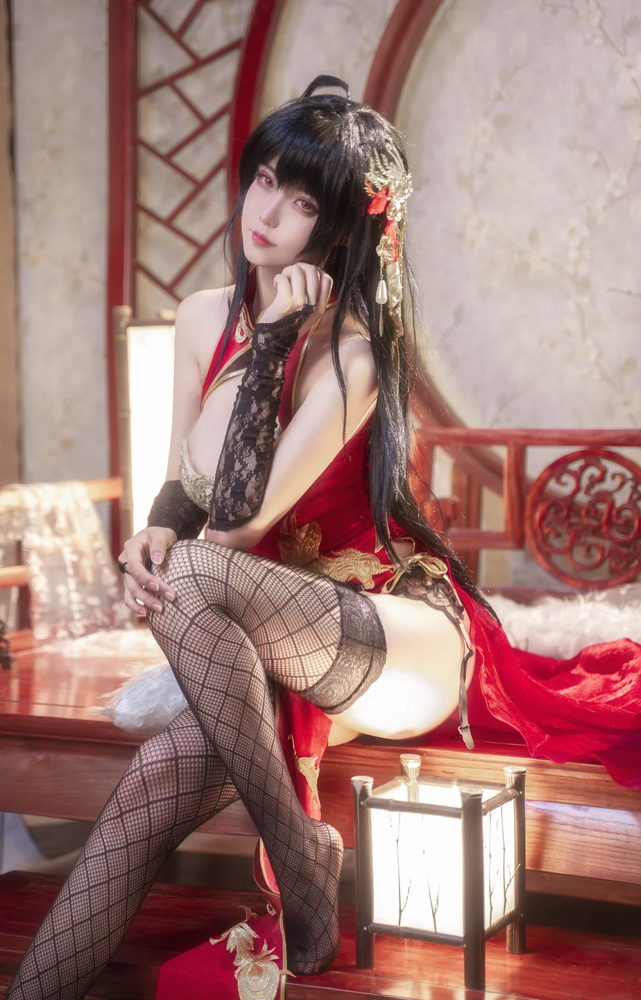 Seya狮砸 - 碧蓝航线 大凤 旗袍 [14P-149MB] 007.webp