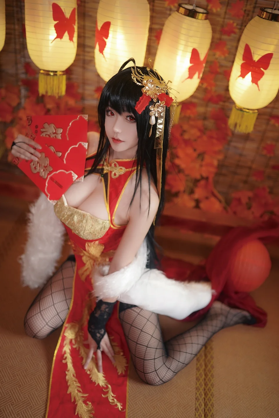 Seya狮砸 - 碧蓝航线 大凤 旗袍 [14P-149MB] 011.webp