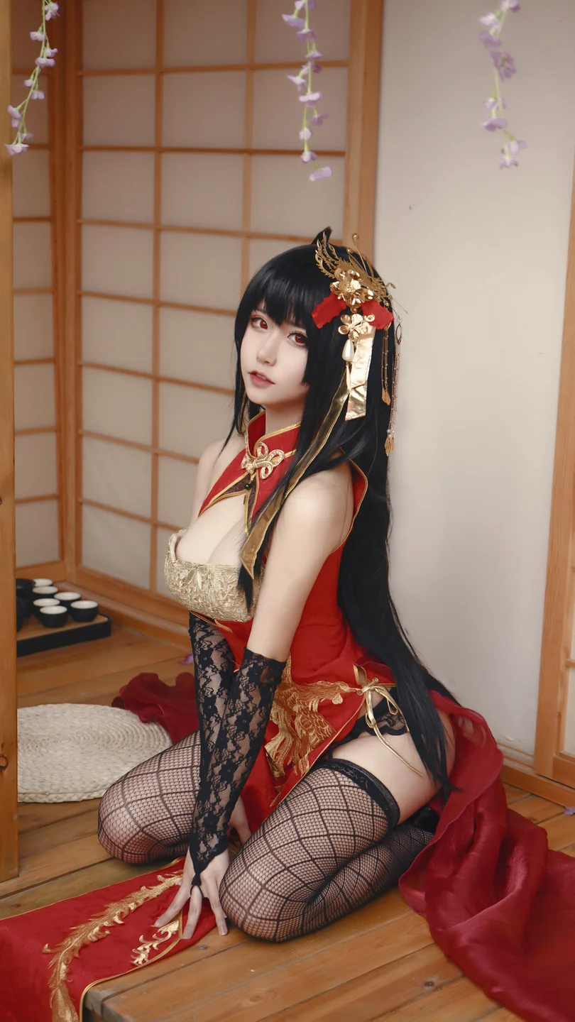 Seya狮砸 - 碧蓝航线 大凤 旗袍 [14P-149MB] 014.webp