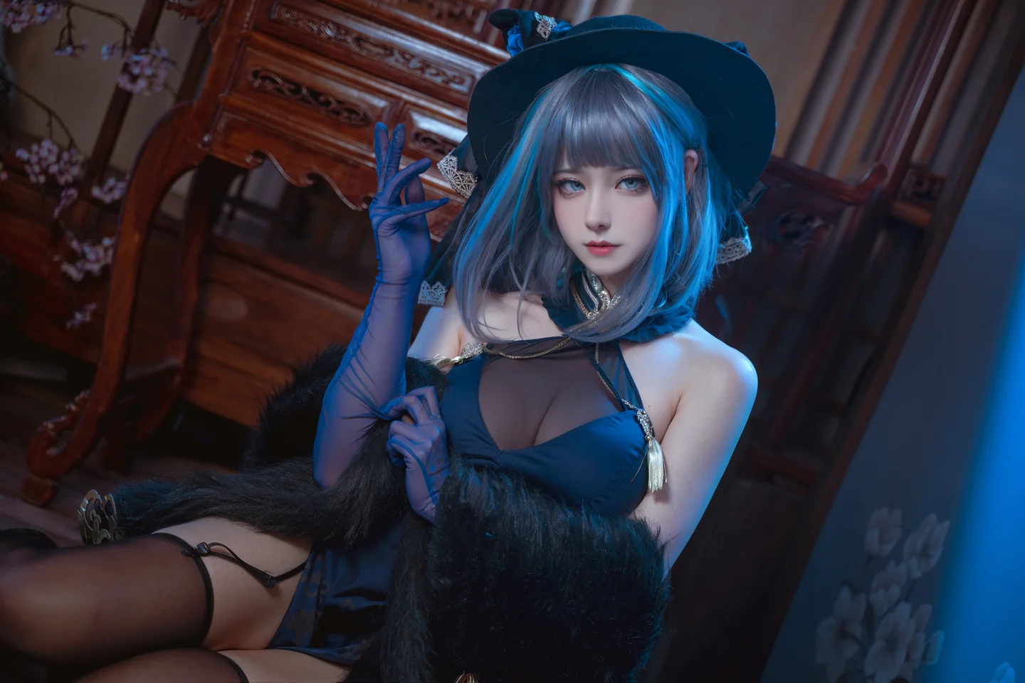 Seya狮砸 - 碧蓝航线 柴郡 旗袍 [12P-140MB]