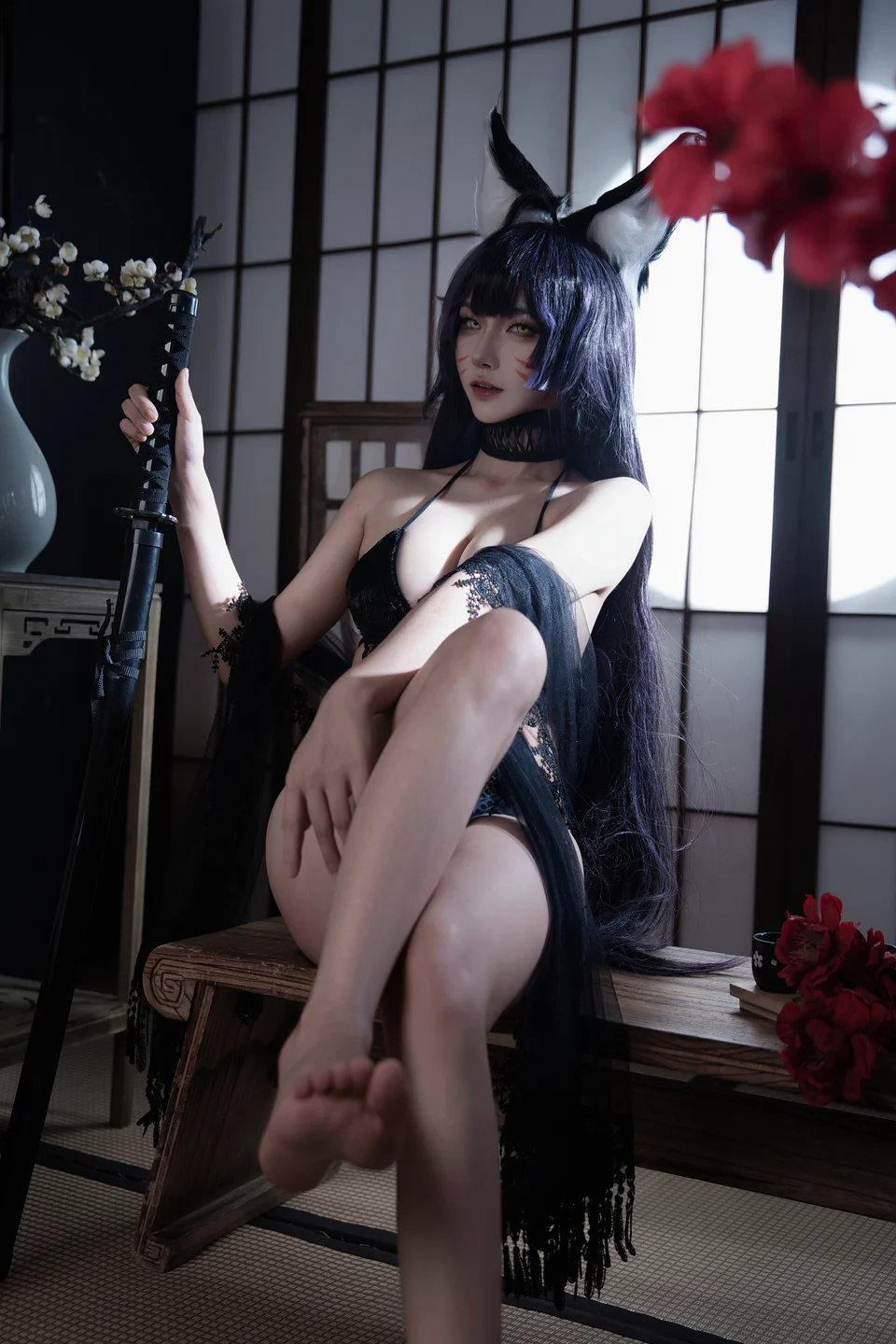 Seya狮砸 - 碧蓝航线 武藏 泳装 [12P-149MB] 012.webp