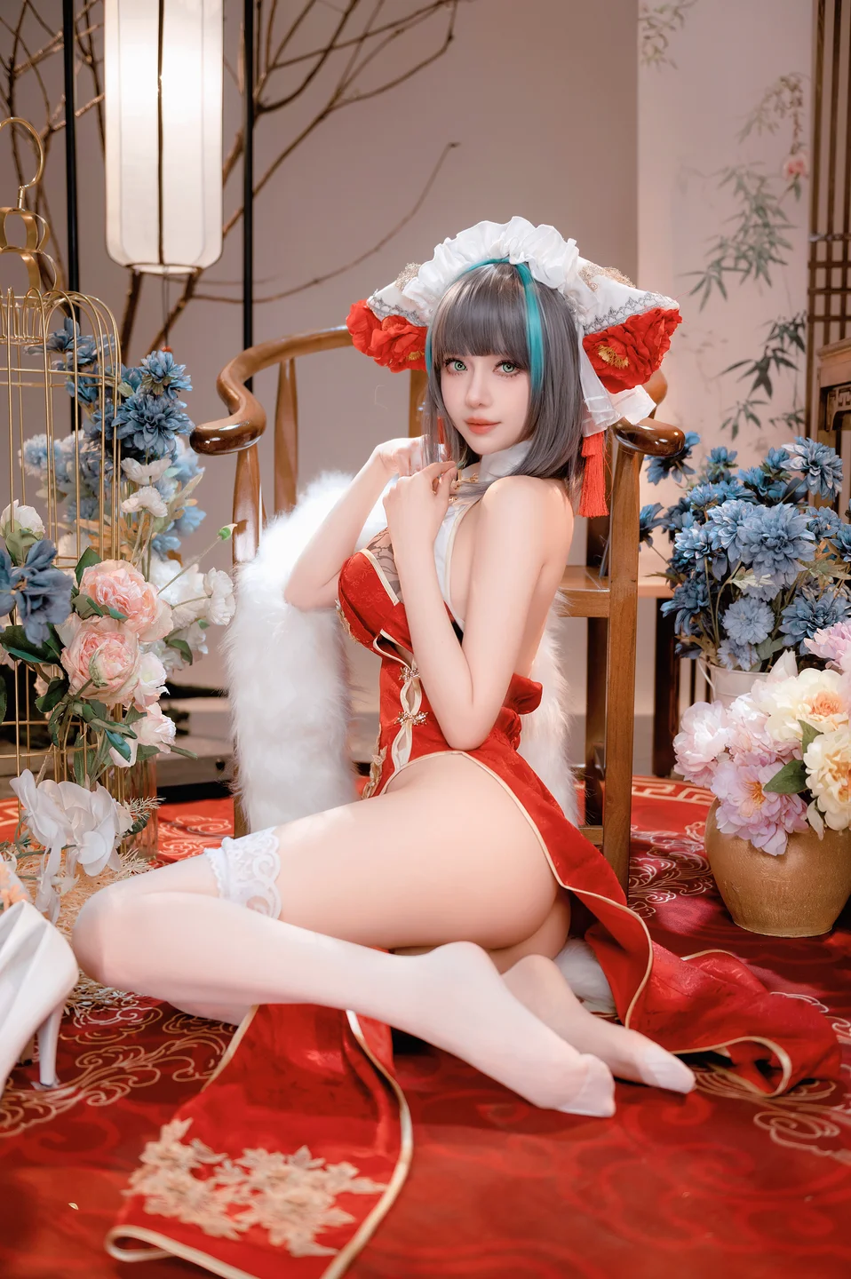 Shika小鹿鹿 - 碧蓝航线 新年柴郡 [16P-232MB] 007.webp