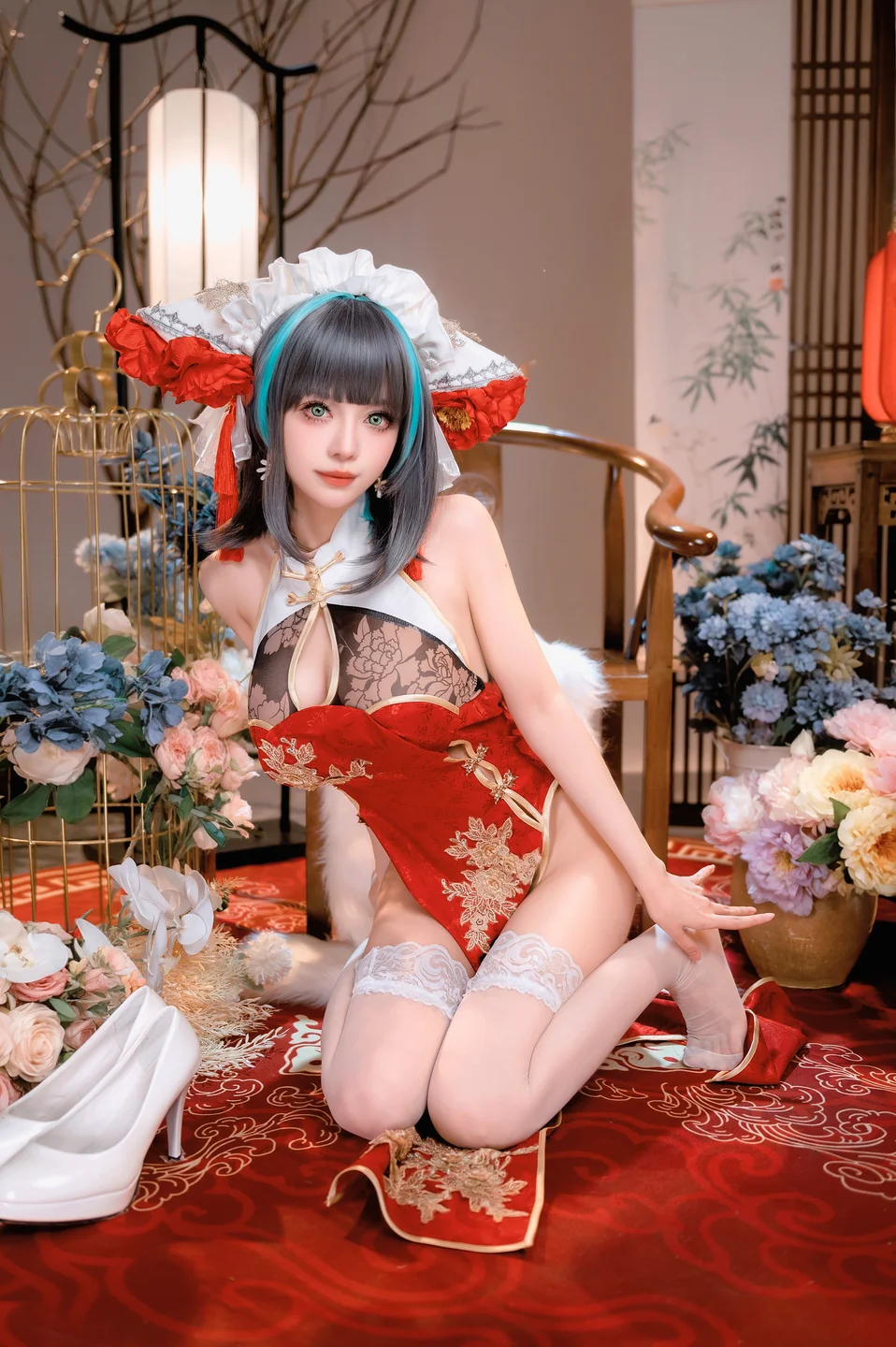 Shika小鹿鹿 - 碧蓝航线 新年柴郡 [16P-232MB] 016.webp