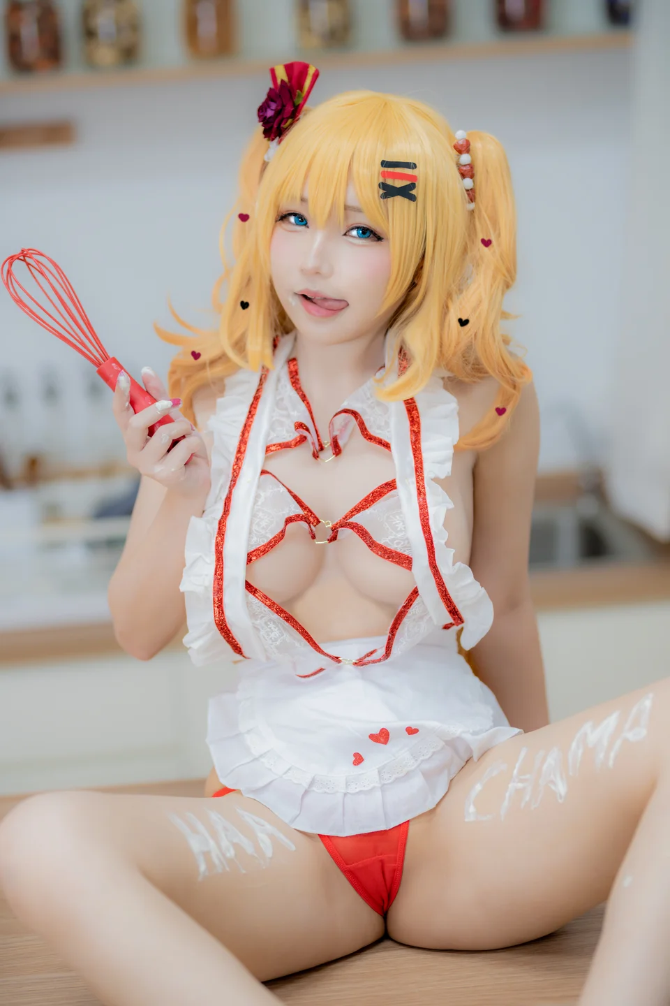 Takanashi_Hanari - Hachama apron  【丝足阁写真】016.webp