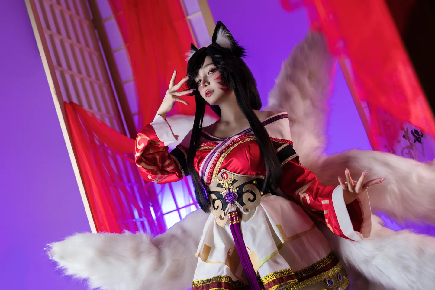 Umeko_J - Ahri-League of Legends  【丝足阁写真】006.webp