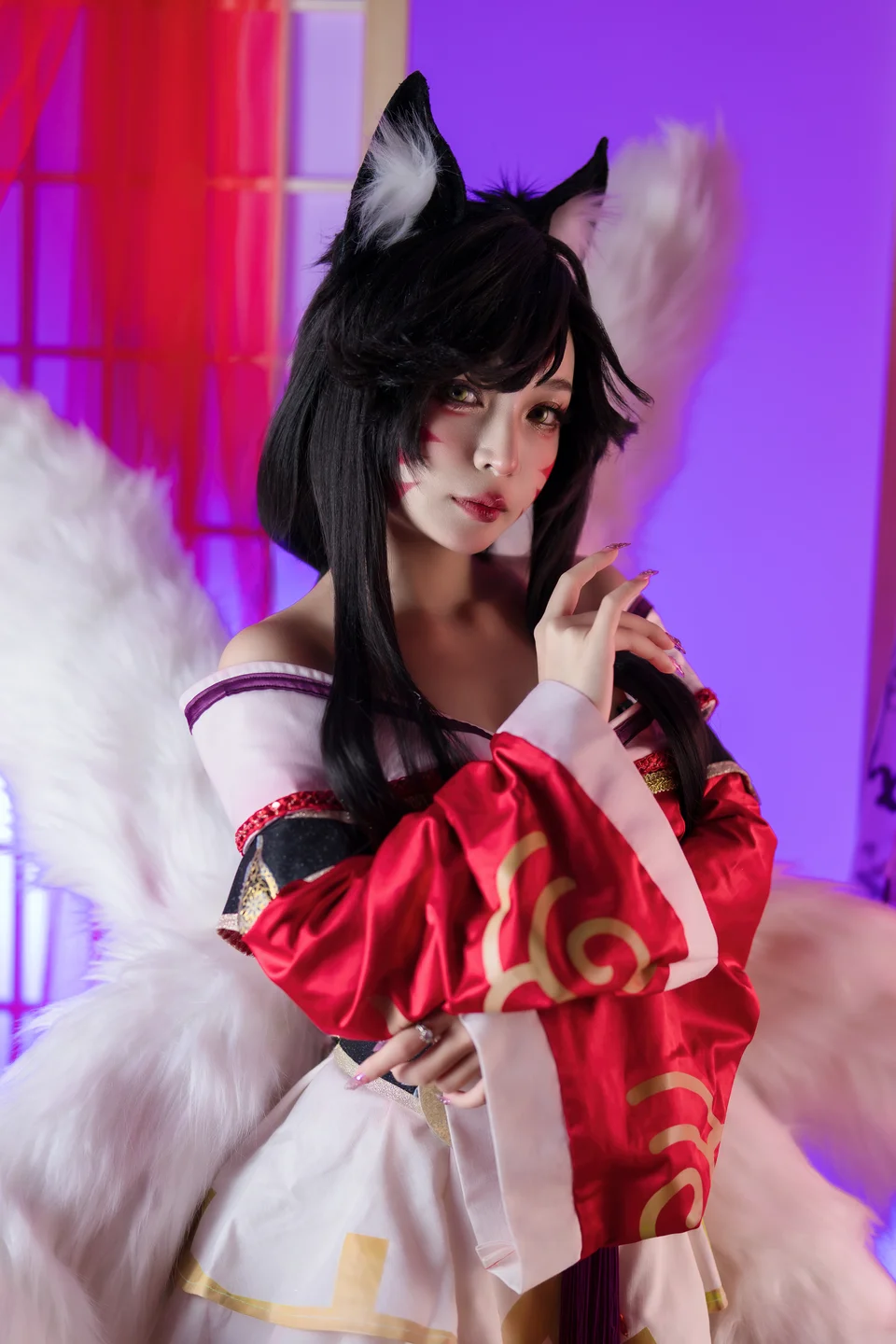 Umeko_J - Ahri-League of Legends  【丝足阁写真】009.webp