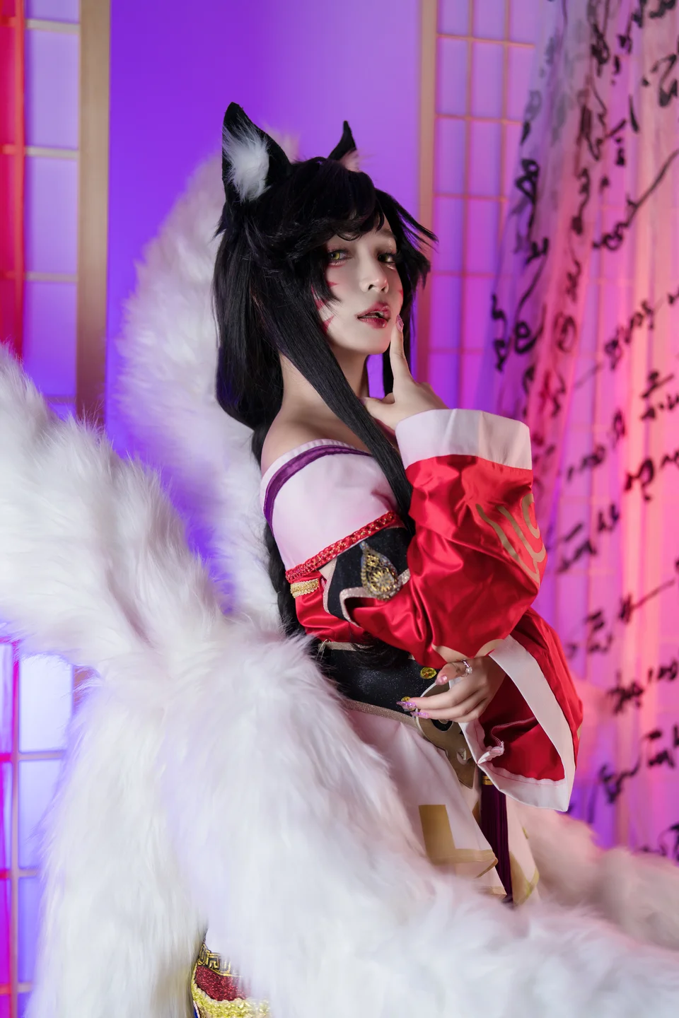Umeko_J - Ahri-League of Legends  【丝足阁写真】011.webp