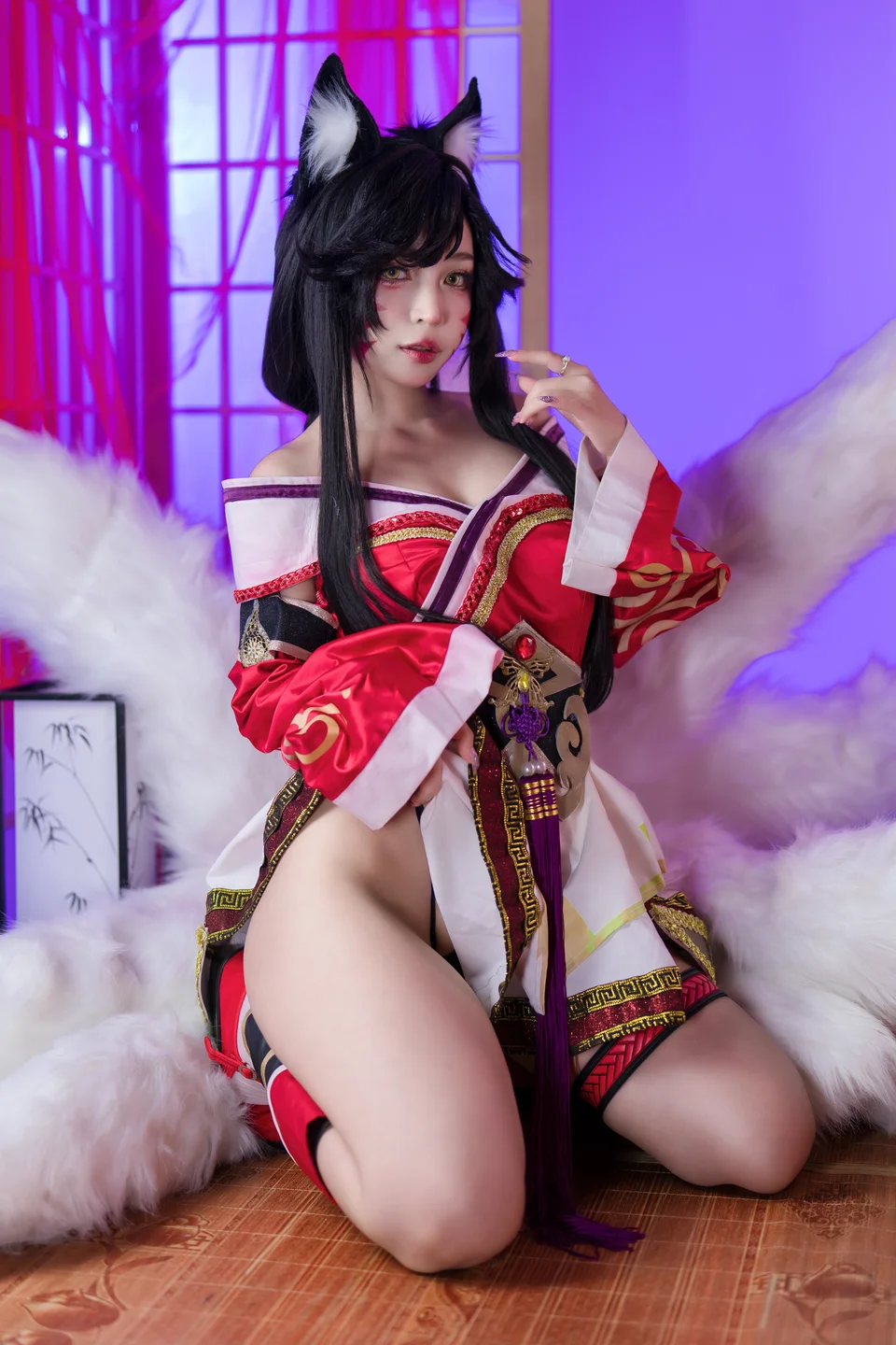 Umeko_J - Ahri-League of Legends  【丝足阁写真】014.webp