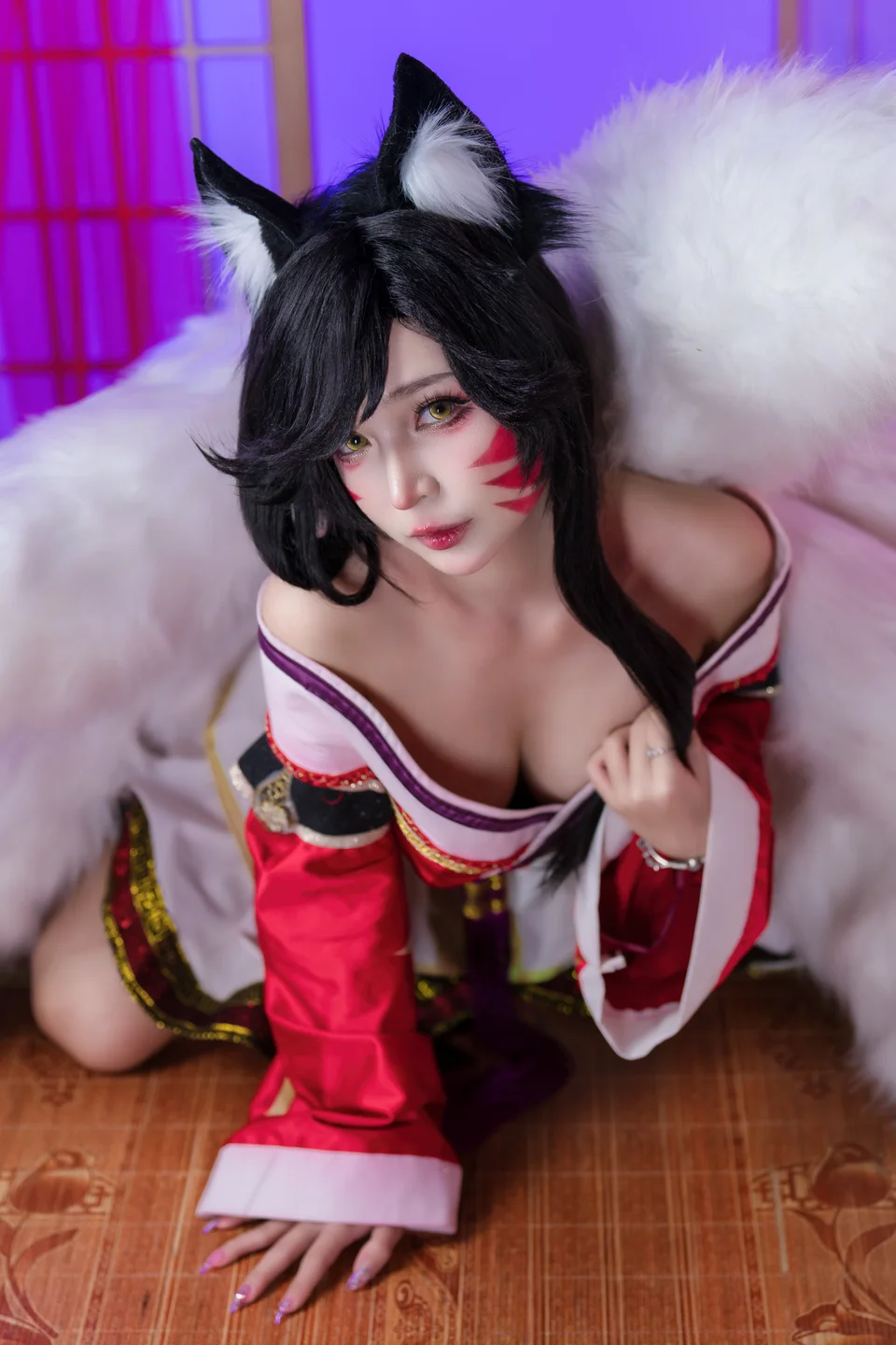 Umeko_J - Ahri-League of Legends  【丝足阁写真】016.webp
