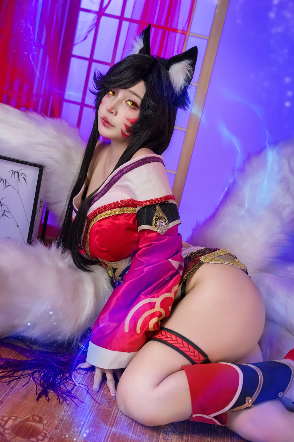 Umeko_J - Ahri-League of Legends  【丝足阁写真】022.webp
