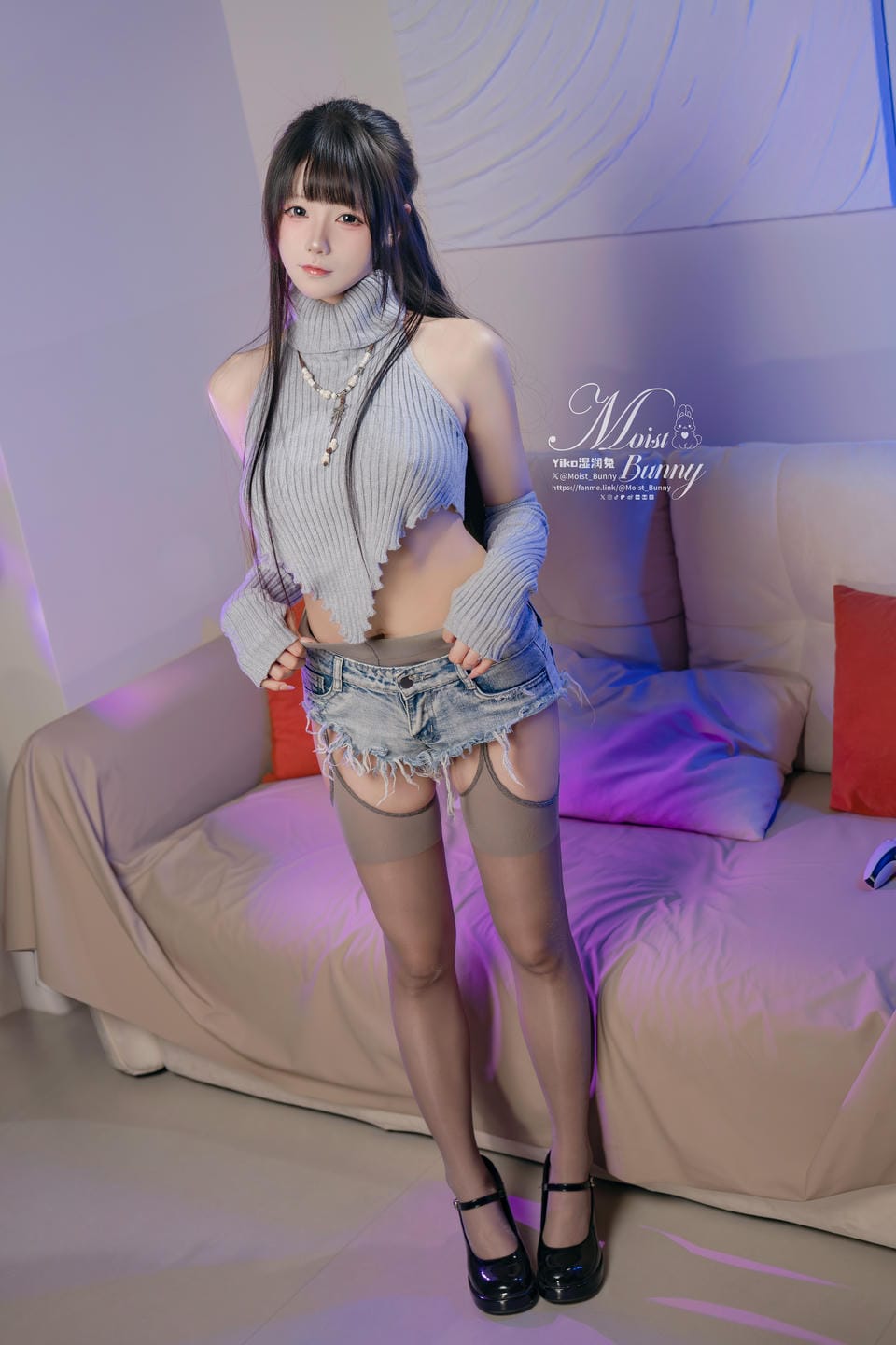 Yiko湿润兔『陪玩少女』139P+2V Gee