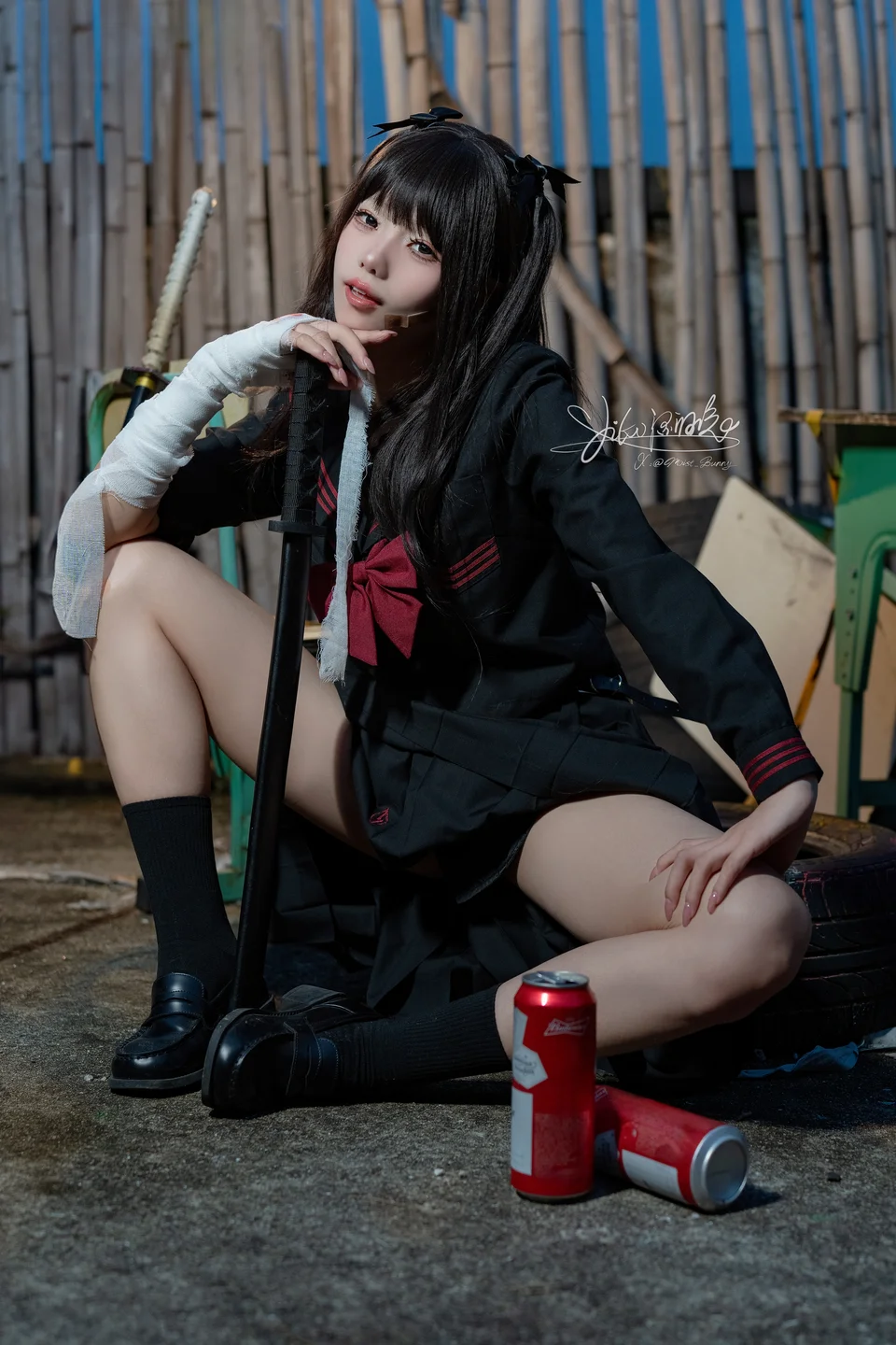 Yiko湿润兔_–_11月作品『不良女高』73P_1V短发 Yiko湿润兔『不良女高』-11.webp