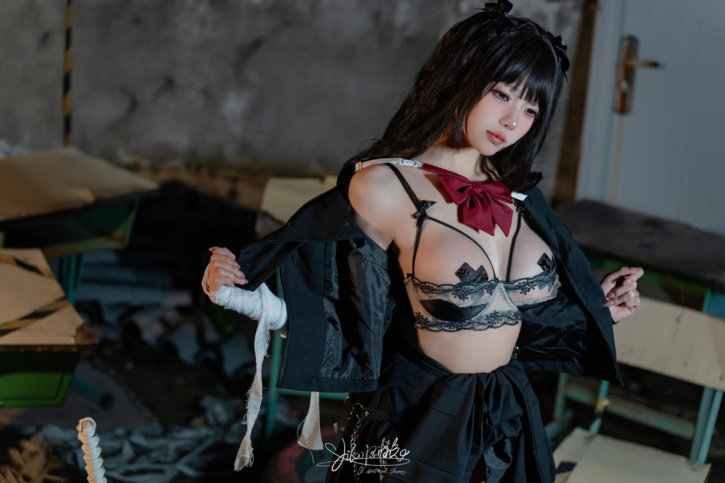 Yiko湿润兔_–_11月作品『不良女高』73P_1V短发 Yiko湿润兔『不良女高』-32.webp