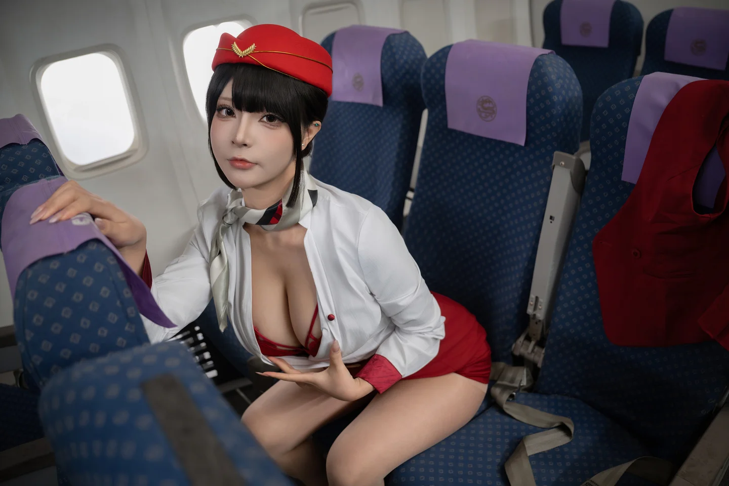 yuuhui玉汇 - 升舱服务 [128P2V-1.33GB] 【丝足阁写真】019.webp