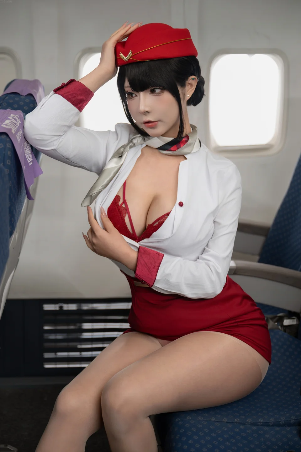 yuuhui玉汇 - 升舱服务 [128P2V-1.33GB] 【丝足阁写真】020.webp