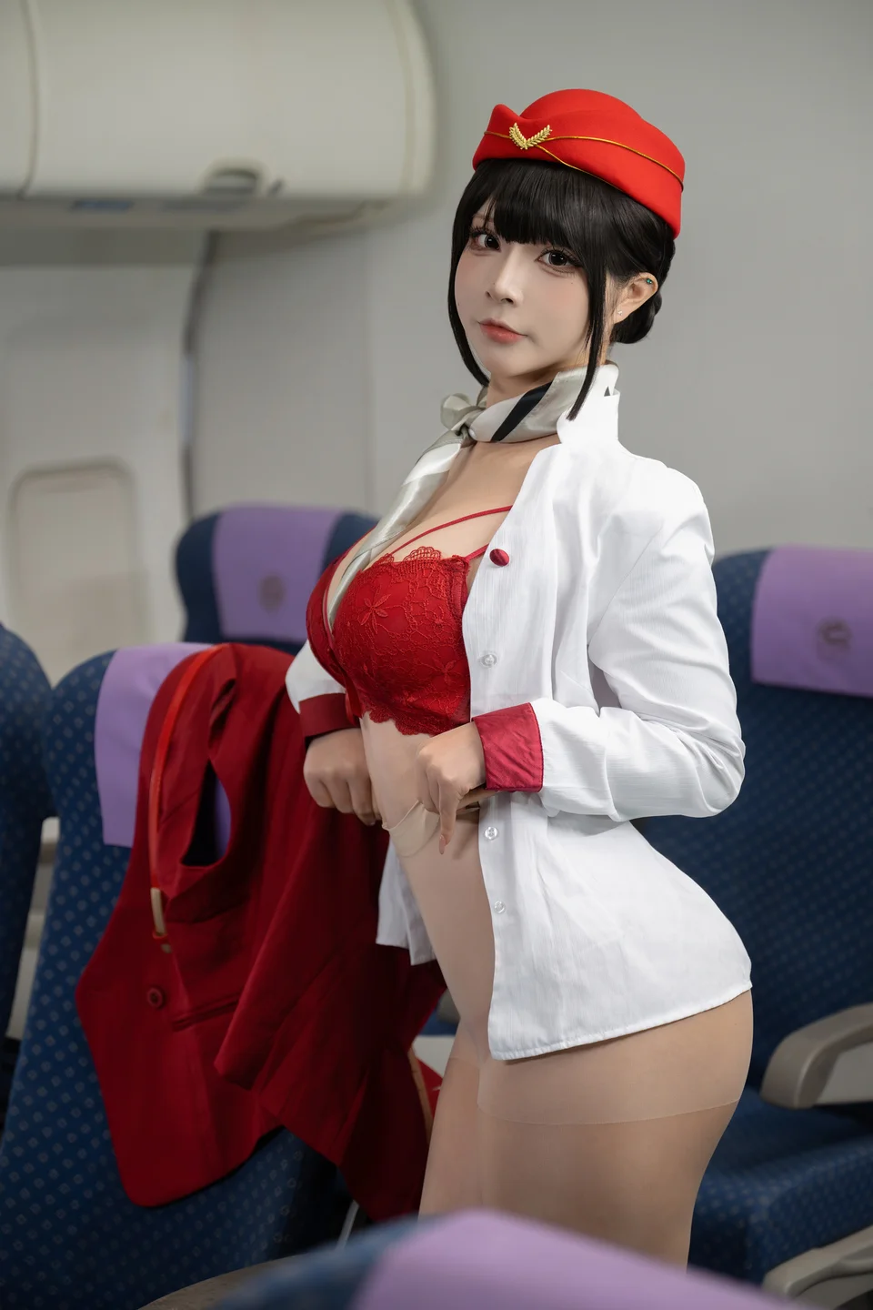 yuuhui玉汇 - 升舱服务 [128P2V-1.33GB] 【丝足阁写真】061.webp