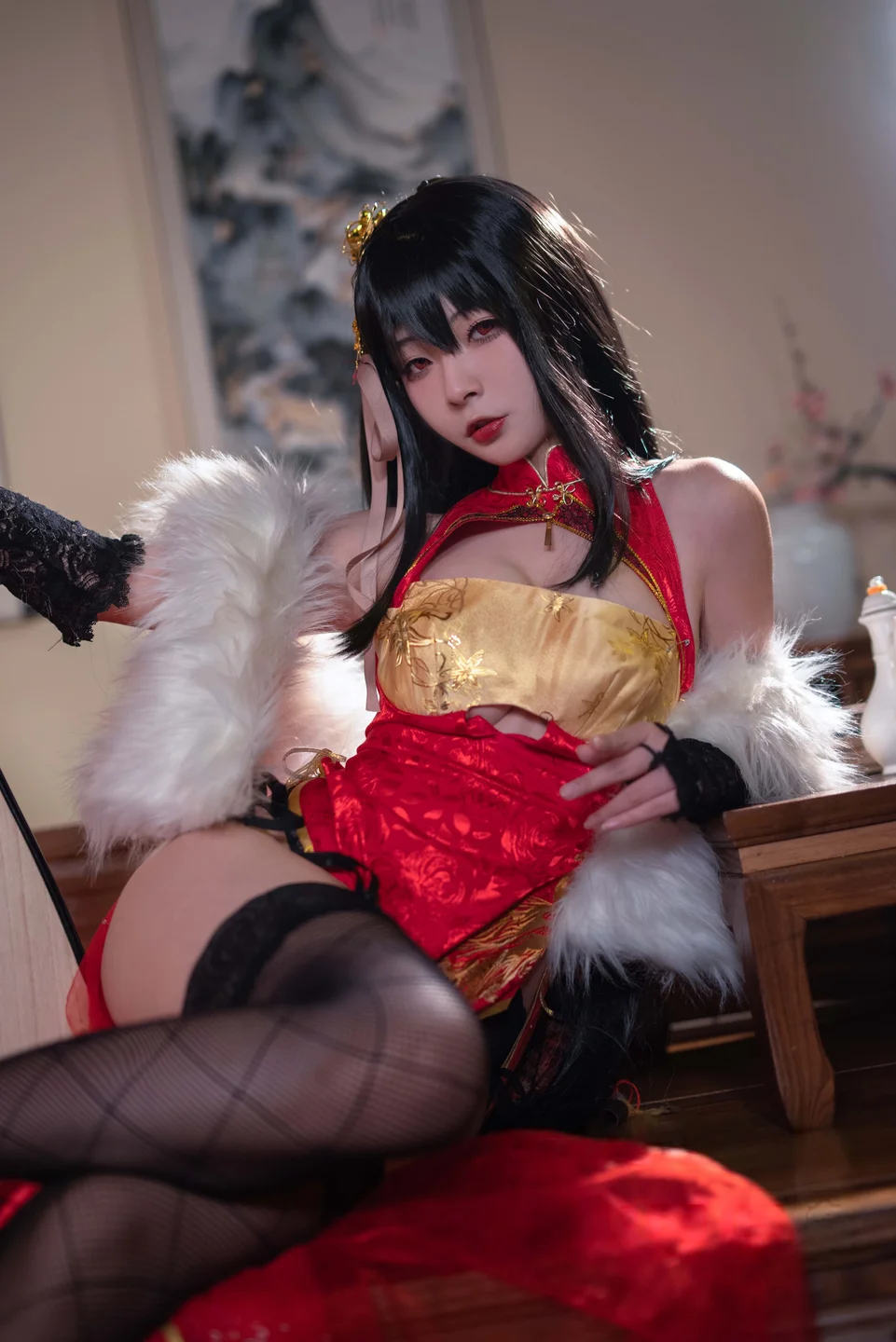 yuuhui玉汇 - 碧蓝航线 大凤旗袍 [23P] tg@simisebaisi16.webp